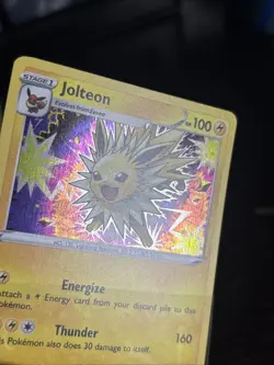 Jolteon SWSH094: Sword & Shield Black Star Holo Promo Pokemon Card - Image 3