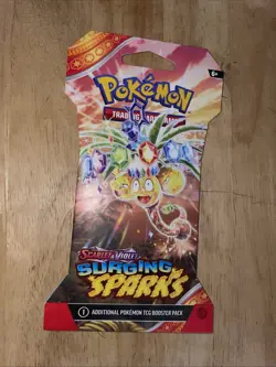 Pokemon TCG: Scarlet and Violet Surging Sparks x1 Booster Pack Sealed - Image 1