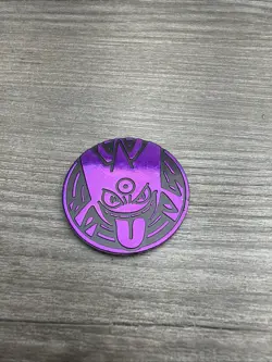 2014 Mega Gengar Coin: Purple - Pokemon XY "Bolt Twister" Theme Deck Coin - Image 1