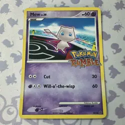 2009 Pokemon Pokemon Rumble Mew 10/16 LP - Image 1