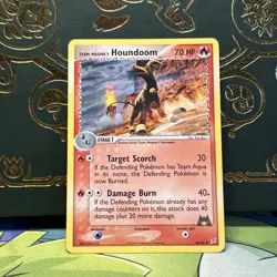Pokemon Team Magma's Houndoom 34/95 Team Magma Team Aqua NM - Image 1