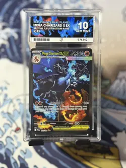 Pokemon TCG Mega Charizard X Ex 125/094 Phantasmal Flames ACE 10 Perfect Sub - Image 1
