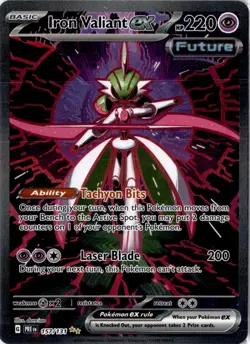 2025 Pokemon IRON VALIANT EX #157/131 Prismatic Evolutions SIR Full Art ENG - Image 1