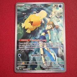 Pokemon Misty's Psyduck Illustration Rare Full Art Holo 193/182 Sv10 English - Image 1