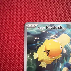 Pokemon Misty's Psyduck Illustration Rare Full Art Holo 193/182 Sv10 English - Image 5