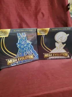 Pokemon TCG Mega Evolution [Gardevoir] And [Lucario] ETB Lot Of Two Sealed - Image 1