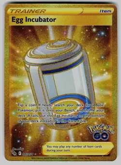 Egg Incubator 087/078 Secret Rare Pokemon GO Pokemon Near Mint - Image 1