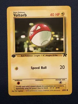 Pokemon TCG Voltorb 69/82 Team Rocket 1st Edition - Image 1