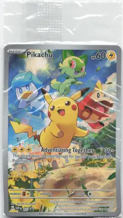 Pikachu 027 Promo Scarlet & Violet Promo Pokemon Near Mint - Image 1