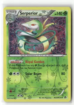 SERPERIOR RC3/RC25 HOLO UC LEGENDARY TREASURES: RADIANT COLLECTION POKEMON NM/M - Image 1