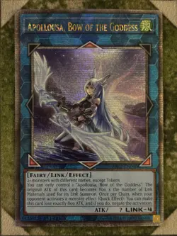YuGiOh APOLLOUSA, BOW OF THE GODDESS Quarter Century Secret Rare RA02-EN040 - Image 2