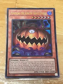 Yugioh Asian English CR11-AE067 Pumpking the King of Grave Ghosts Ultra rare NM - Image 1