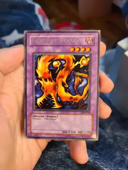 Yugioh Darkfire Dragon LOB-019 Rare - Image 1