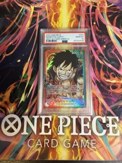 Monkey D Luffy Alt Art Errata OP01-003 Romance Dawn PSA 10 - Image 1