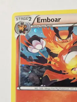 Emboar 26/149 Holo Rare - Boundaries Crossed Black & White 2012 Pokemon NM - Image 3
