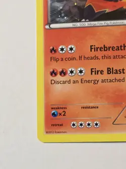 Emboar 26/149 Holo Rare - Boundaries Crossed Black & White 2012 Pokemon NM - Image 5