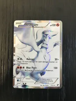 Reshiram (113 Full Art) 113/114 Black & White Holo - Image 1