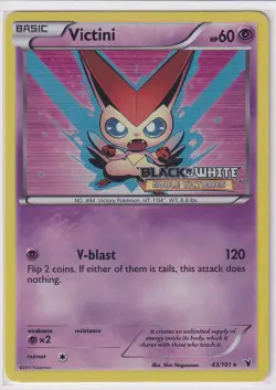 Victini - Stamp Holo Promo Black and White Promos 43/101 LP - Image 1