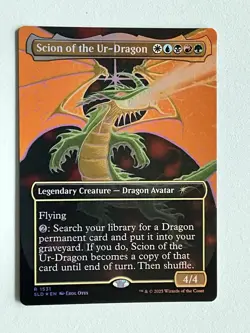 MTG Scion Of The Ur-Dragon *Rainbow Foil* Secret Lair: Devastation Dragons MT/NM - Image 1