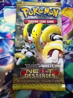 Pokemon TCG Black and White Next Destinies Booster Pack FACTORY SEALED Regigigas - Image 1