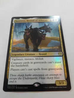 MTG Bling - Foil Prerelease Kunoros, Hound of Athreos - Theros Beyond Death A105 - Image 2