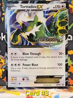 Pokemon Black And White Legendary Treasures Tornadus Ex BW96 Prerelease Stamp NM - Image 2