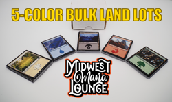 MTG Basic Lands Lot 100/250/500 Magic The Gathering 5 Color Mix Non Foil - Image 1