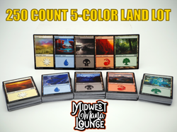 MTG Basic Lands Lot 100/250/500 Magic The Gathering 5 Color Mix Non Foil - Image 3