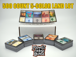 MTG Basic Lands Lot 100/250/500 Magic The Gathering 5 Color Mix Non Foil - Image 4