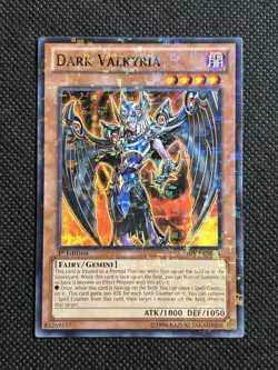 YuGiOh! - Dark Valkyria BP02-EN064 Mosaic Rare 1st Edition Lightly Played - Image 1