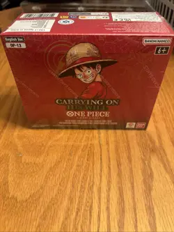 One Piece ENGLISH OP13 Carrying on His Will Booster Box SEALED Minor Tear - Image 1