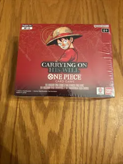 One Piece ENGLISH OP13 Carrying on His Will Booster Box SEALED Minor Tear - Image 3