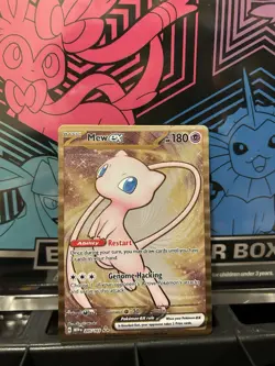 Pokemon Mew ex Metal Promo 151 UPC Card 205/165 SV 151 Full Art Secret Rare - Image 1