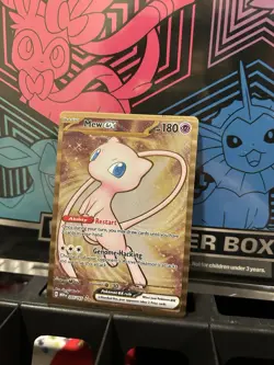 Pokemon Mew ex Metal Promo 151 UPC Card 205/165 SV 151 Full Art Secret Rare - Image 3