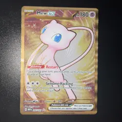 Mew ex - (151 Metal Card) 205/165 Scarlet & Violet 151 Promo Pokemon TCG - LP - Image 1