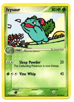 Ivysaur - 34/100 - Pokemon Ruby & Sapphire Crystal Guardians Uncommon - Image 3