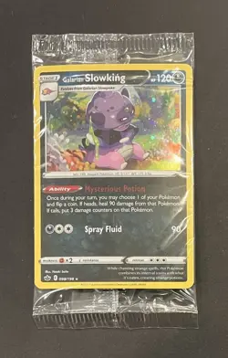 Pokemon Galarian Slowking Cosmos Holo Sealed Promo NM - Image 1