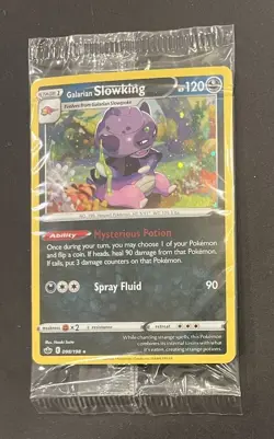 Pokemon Galarian Slowking Cosmos Holo Sealed Promo NM - Image 3