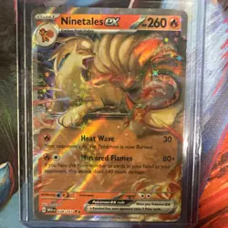 Pokemon TCG Ninetales EX 038/165 NM/M Full Art Pokemon 151 NM - Image 1