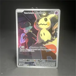 Team Rocket's Mimikyu Illustration Rare Holo Full Art 60 HP 238/217 English - Image 1