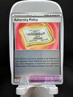 Pokemon ME04: Chaos Rising #074/086 Adversity Policy - Reverse Holo - MINT - Image 1