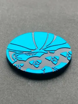 Calyrex plastic medal coin Holo Pokemon Japanese Pocket Monster Pokemon RARE a - Image 2