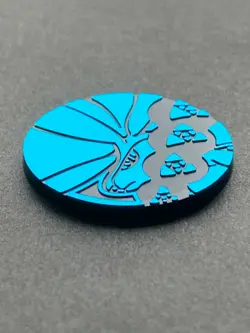 Calyrex plastic medal coin Holo Pokemon Japanese Pocket Monster Pokemon RARE a - Image 5