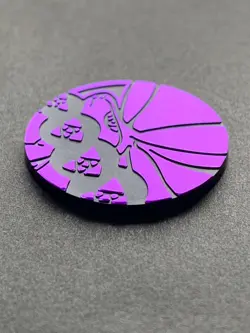 Calyrex plastic medal coin Holo Pokemon Japanese Pocket Monster Pokemon RARE b - Image 3