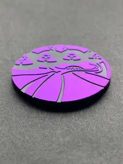 Calyrex plastic medal coin Holo Pokemon Japanese Pocket Monster Pokemon RARE b - Image 4