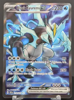 Pokemon Black Kyurem ex #218/191 English Surging Sparks Ultra Rare Full Art - Image 1