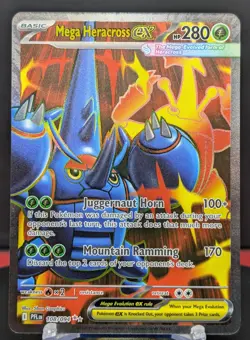 Pokemon Mega Heracross ex #108/094 English Phantasmal Flames Ultra Rare - Image 1