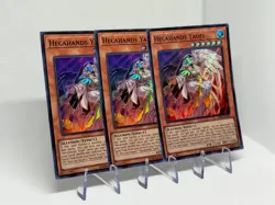Hecahands Yadel DBPR-AE002 Playset x3 Super Rare AE NM YuGiOh - Image 2