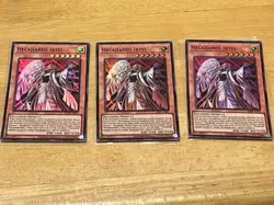 Yugioh Asian English Hecahands Ibtel x3 playset DBPR-AE001 Super rare NM - Image 1
