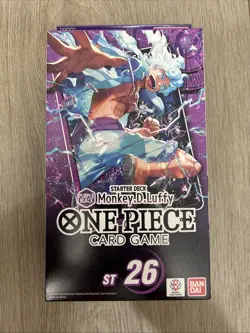 One Piece Card Game Starter Deck ST-26 Monkey D. Luffy Purple Black Sealed - Image 1